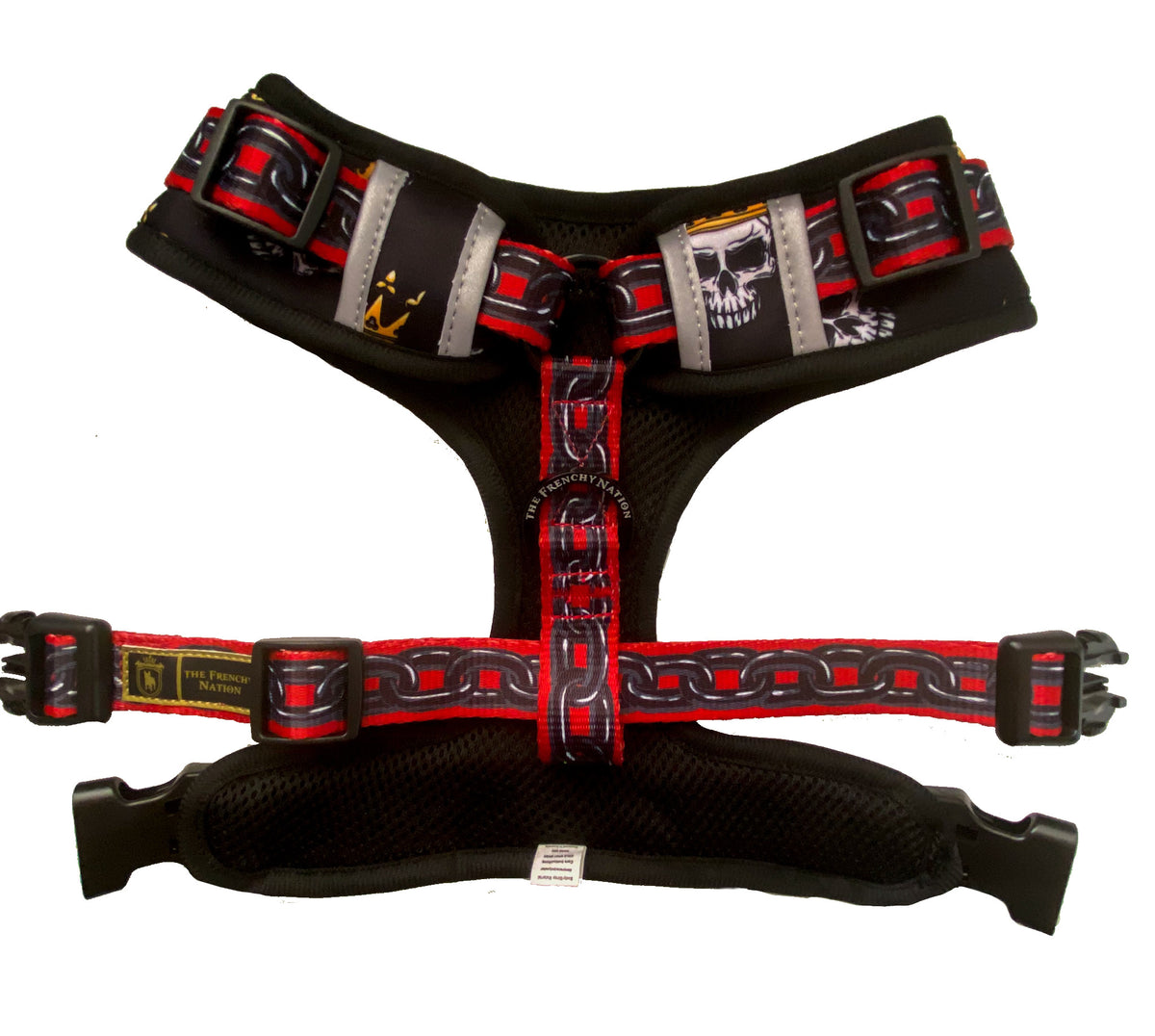 ✨NEW✨ “Rockstar “ 😎⭐️🤩⛓💀 Bulldog Adjustable Harness