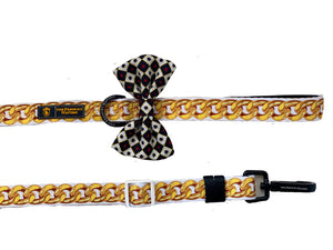 ✨NEW ARRIVAL ✨ “Diamond heist” Gold Chain Adjustable leash