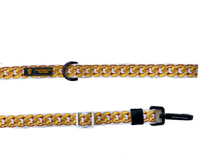 ✨NEW ARRIVAL ✨ “Diamond heist” Gold Chain Adjustable leash