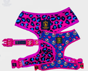 🔥NEW ARRIVAL🔥 “Pretty Wild” Pink 🐆⛓🎀 Luxury Reversible Harness
