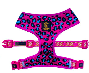 🔥NEW ARRIVAL🔥 “Pretty Wild” Pink 🐆⛓🎀 Luxury Reversible Harness